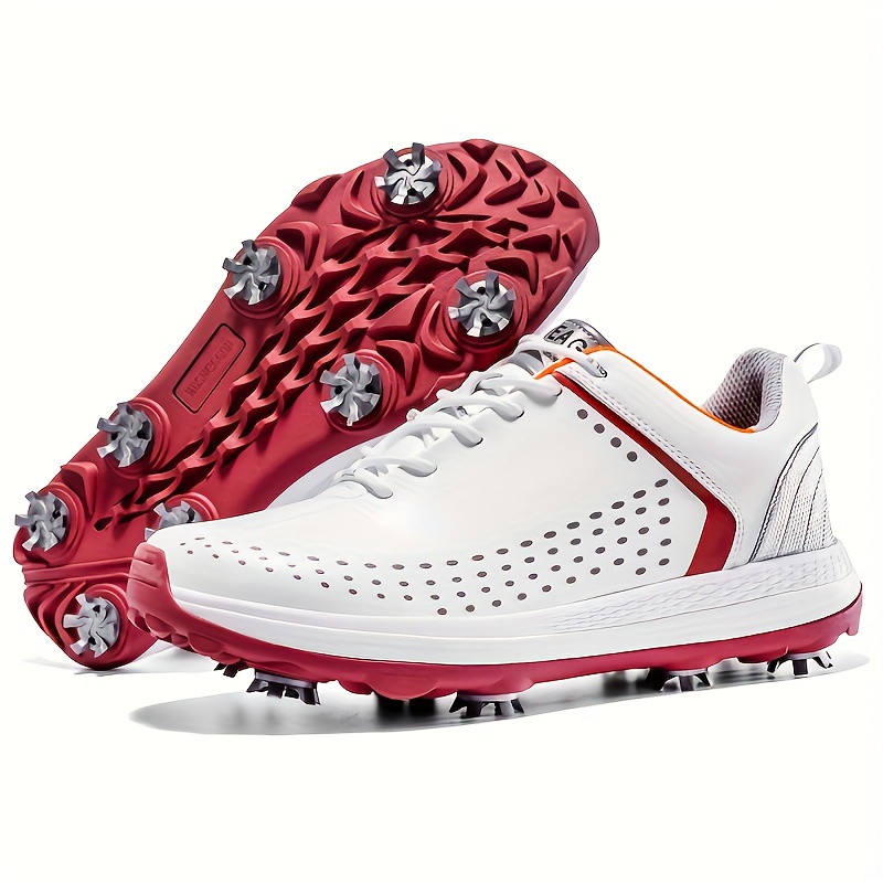 Men's Professional Detachable 8 Spikes Golf Shoes Solid - Temu Canada