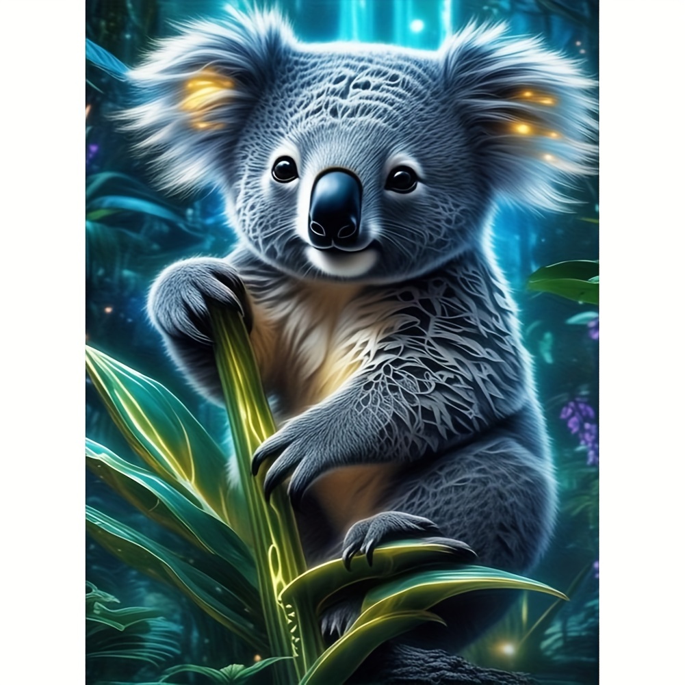 Colorful Koala - 5D Diamond Paintings - DiamondByNumbers - Diamond