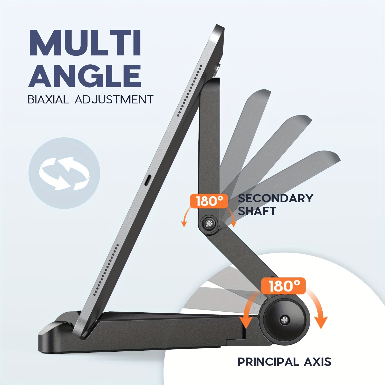 ORIbox Soporte para teléfono celular, soporte para escritorio de oficina,  soporte de escritorio sólido de escritorio de aluminio