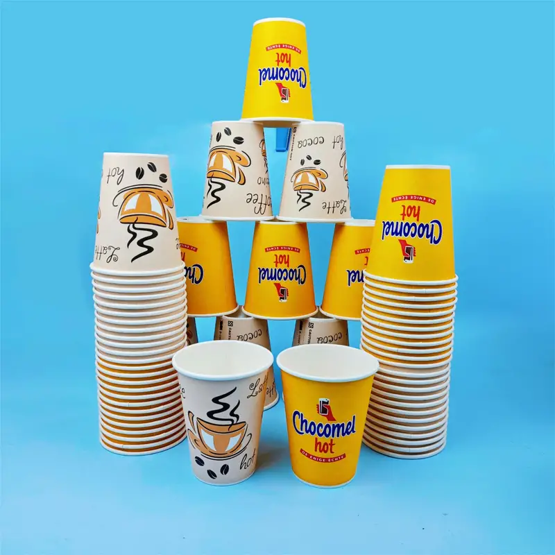 50pcs 6Oz/9Oz Thickened Disposable Paper Cup Coffee Cup Bathroom Cup  Mouthwash Cup, Hot/Cold Drinking Paper Water Cup, Suitable For Party,  Picnic, BBQ