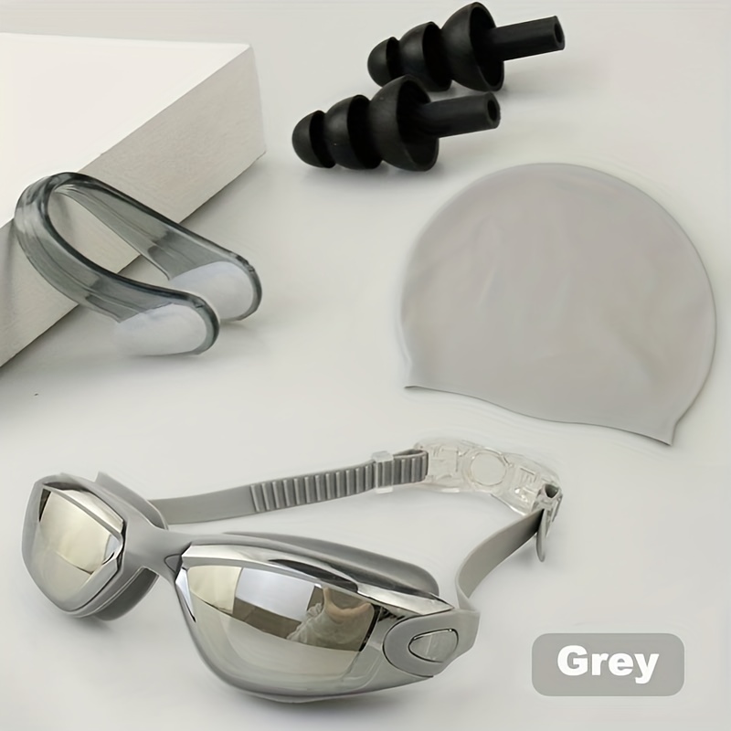 Gafas de natación con visión de miopía, antivaho, protección UV, aptas para  adultos, hombres, mujeres y jóvenes, sin fugas, lente plana teñida