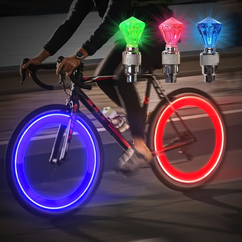 FORAUTO 2 pièces roue de voiture lumière LED moto vélo lumière pneu Valve  bouchon décoratif lanterne pneu Valve bouchon Flash a parlé néon lampe, ✓  Meilleur prix au Maroc et ailleurs