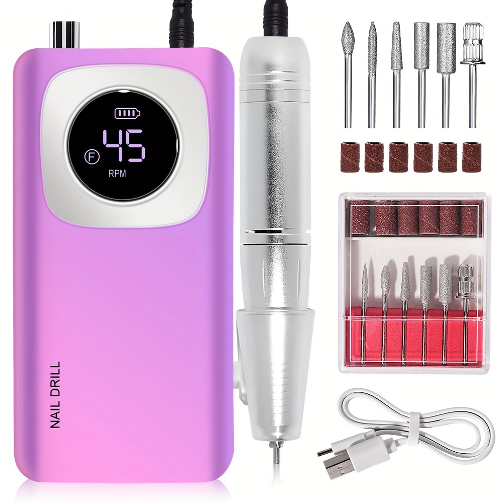 

Professional Electric Nail Drill Machine Set, Nail File Drill Machine, Manicure Pedicure Kit, Nail File Set For Home And Salon, Nail Buffer Manicure Pedicure Polishing Tools