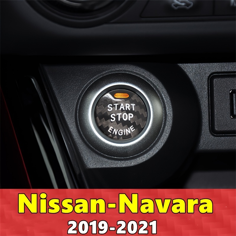 Auto Motor Start Stop Knopf Aufkleber Kohlefaser Abdeckung Für Navara 2019  2020 2021 - Auto - Temu Germany