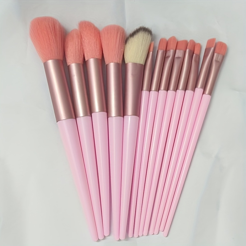 Makeup Brush Set Soft Fluffy Professional Cosmetic - Temu