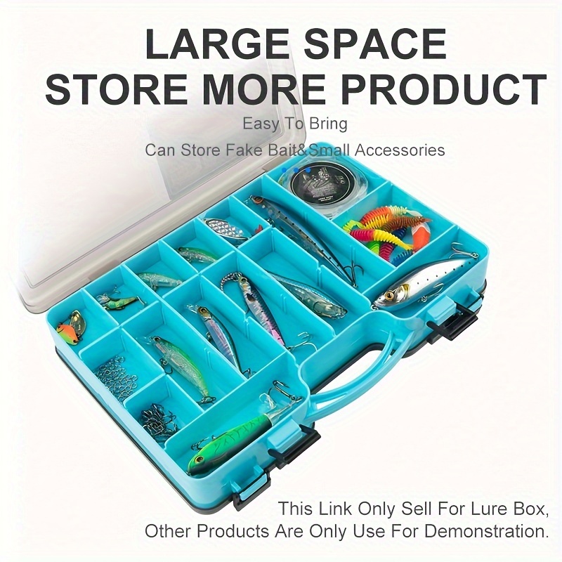 Kingdom Fishing Tackle Box Fish Lures Hooks Baits Compartments Storage Case  Box Fishing Tackle Box for Pesca Fishing Accessories