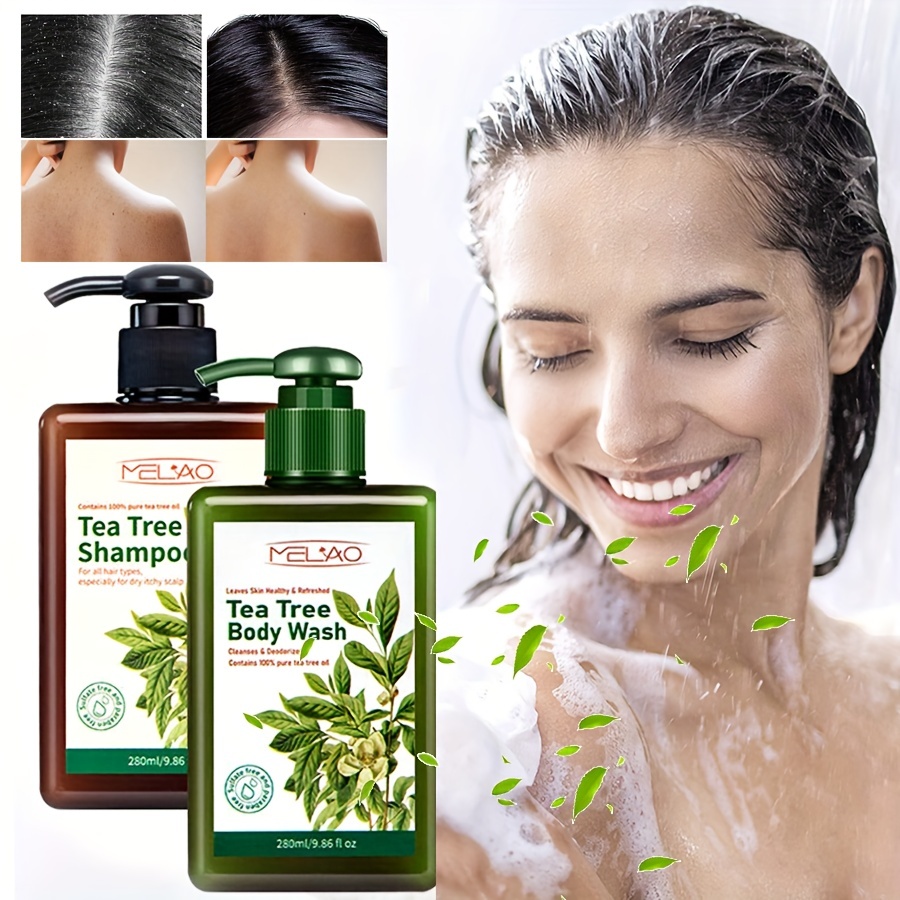 Tea Tree Shampoo and Body Wash for All Hair Types