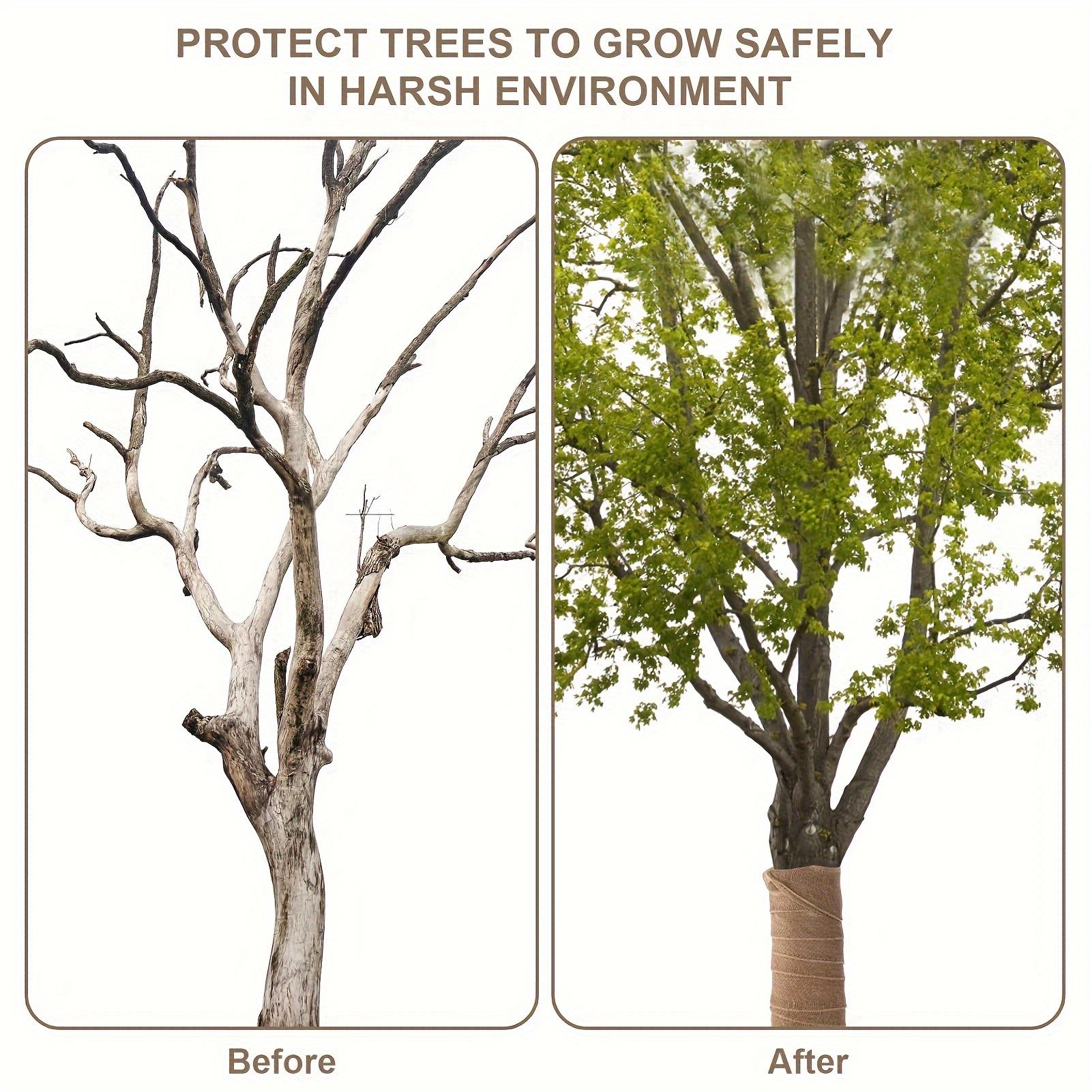 Burlap Tree Protector Wraps Tree Wraps to Protect Bark Winter Tree