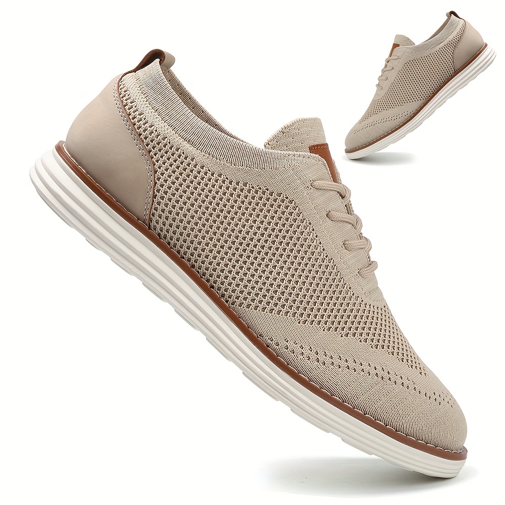 Men's Lightweight Sneakers - Athletic Shoes - Breathable Lace-ups