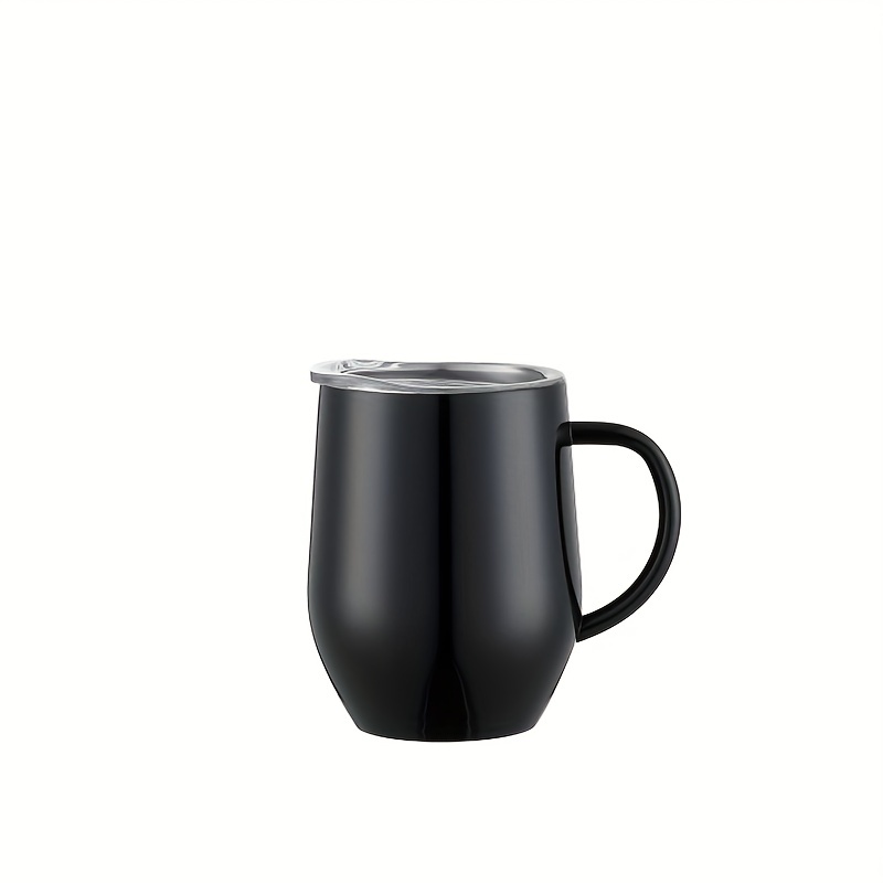  Matte Black Tumbler - Coffee Mug - Travel Mug - Double Wall  Stainless Steel Cup with straw, 16oz : Home & Kitchen