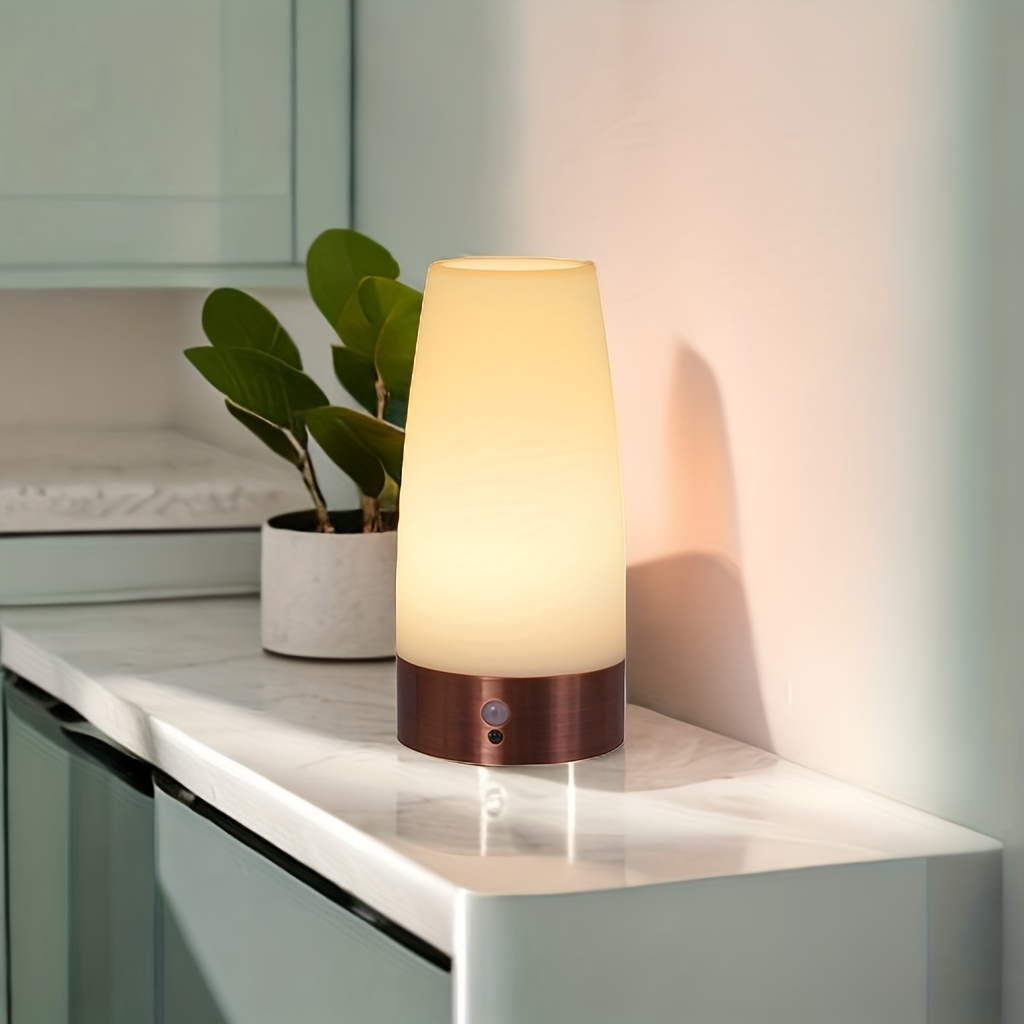 Wireless PIR Smart Motion Sensor LED Night Light Battery Operated Desk Lamp  Home Decor Bedroom Bedside Lamp Hallway Table Light