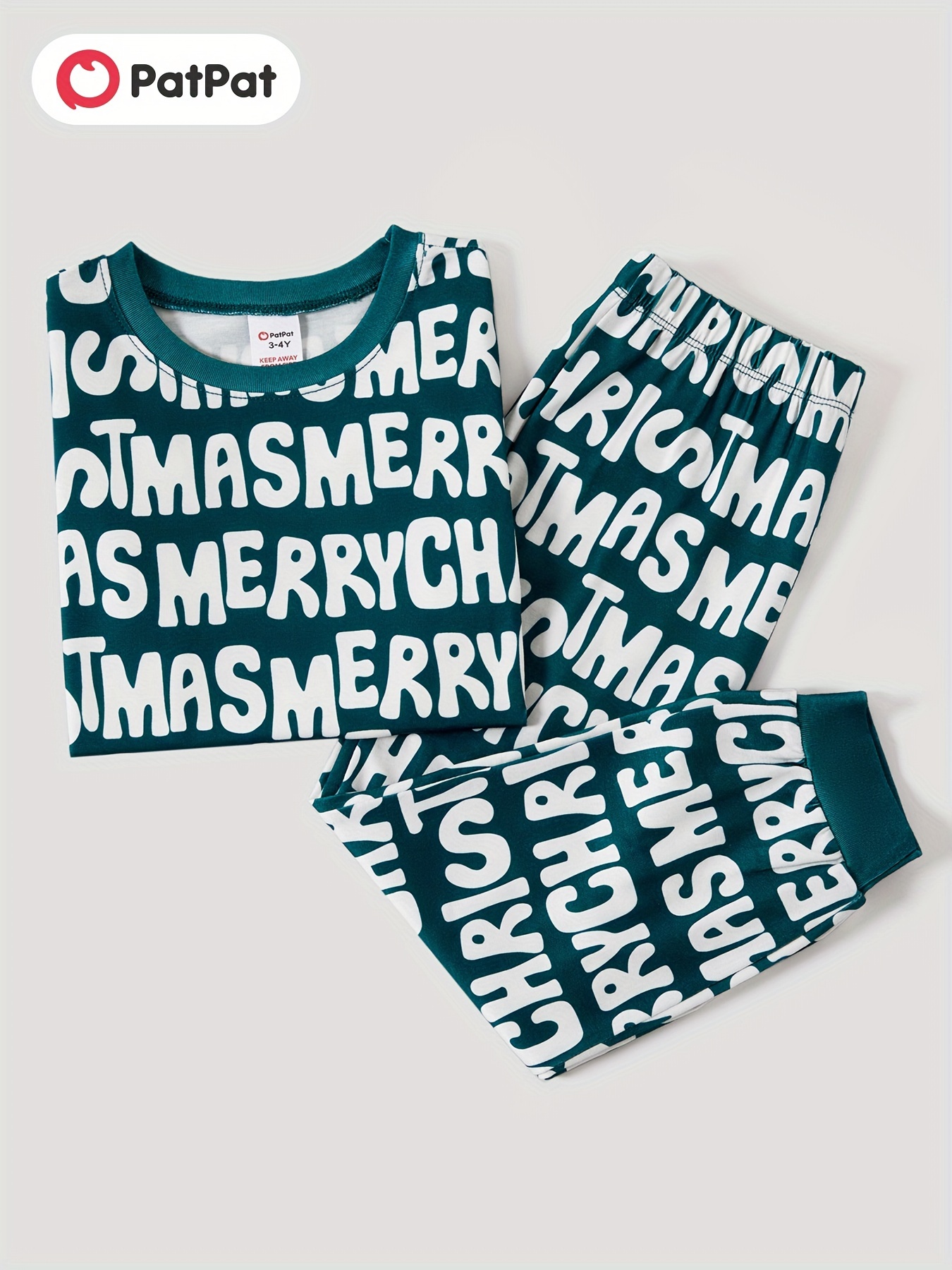 Christmas Family Matching Letter Allover Print - Temu