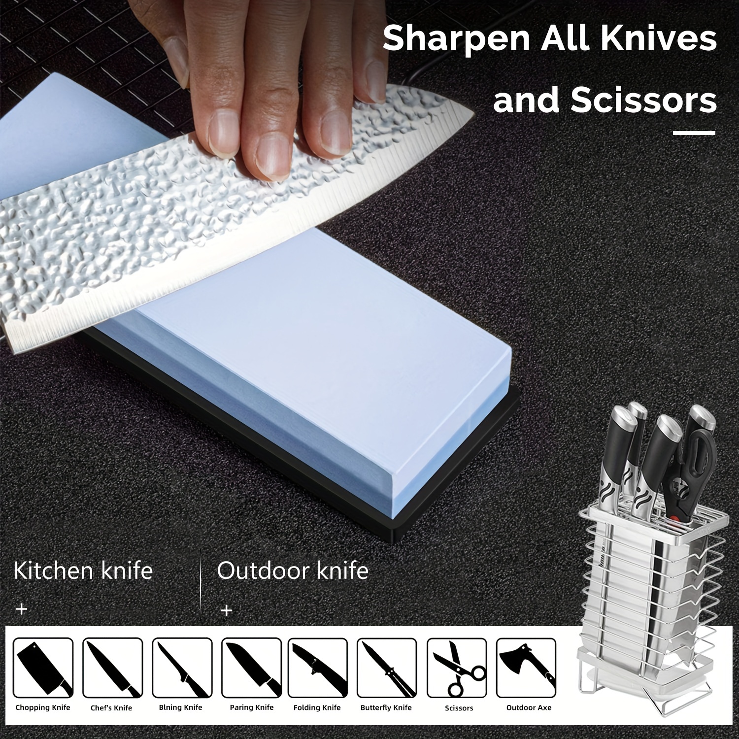 Sharp & Professional: Knife Sharpening Stone Set With Leather
