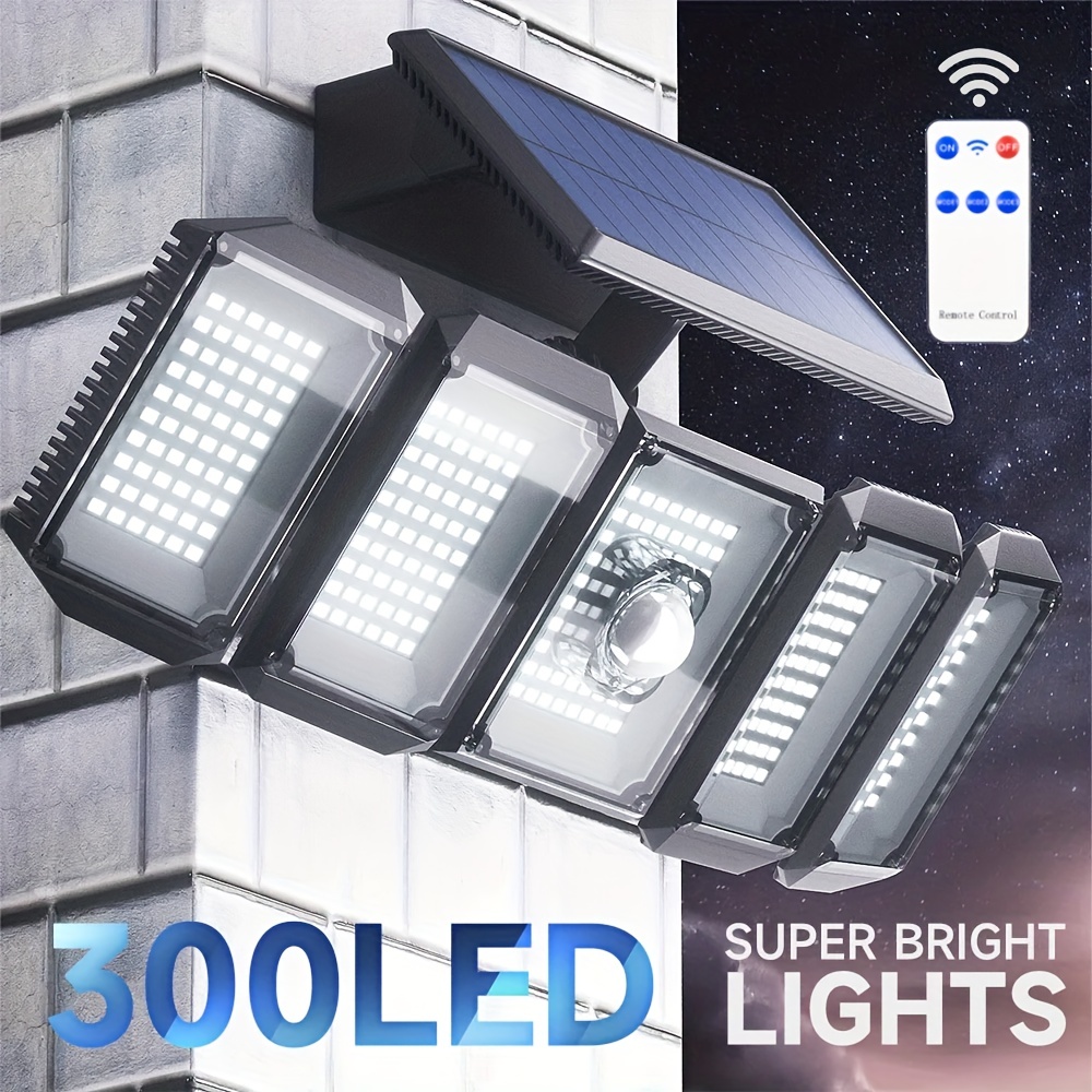 Solar cob led light adjustable  Outdoor motion sensor porch lights