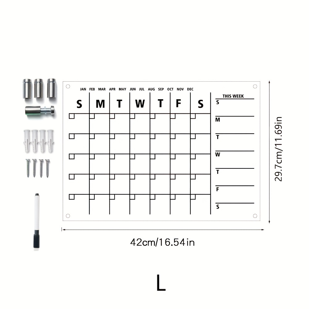 1pc Calendario Settimanale Magnetico In Acrilico Per - Temu Switzerland