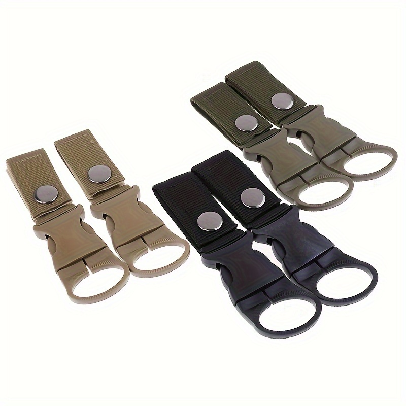 2pcs Backpack Water Bottle Hanging Hooks Fixed Strap