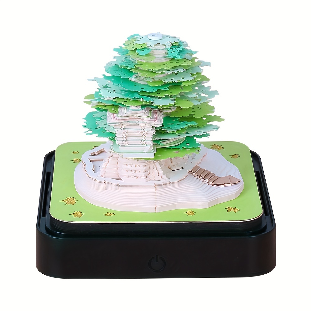 Calendrier 2024 - Bloc-notes 3D - Décoration romantique de maison d'arbre -  Cadeau d'anniversaire - Cadeau de Noël