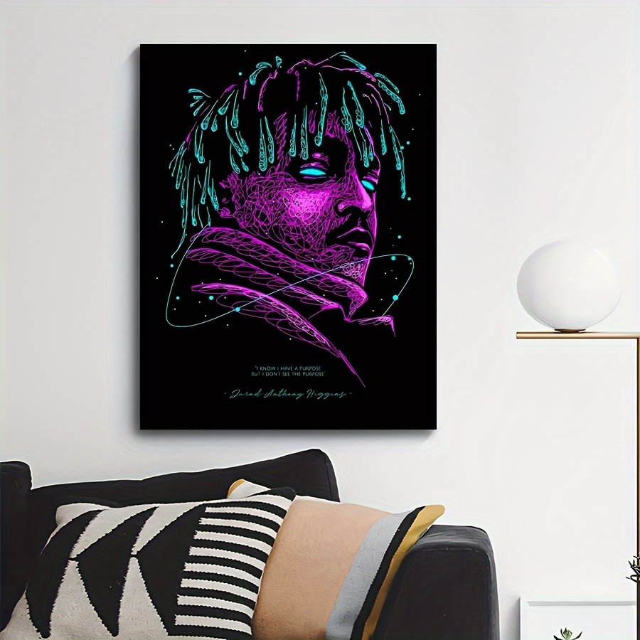 1pc Famous American Rapper Hip Hop Singer Art Printed Posters, Music Canvas  Painting, Rap Star Wall Art Picture, Printed Canvas Painting, Artwork Wall