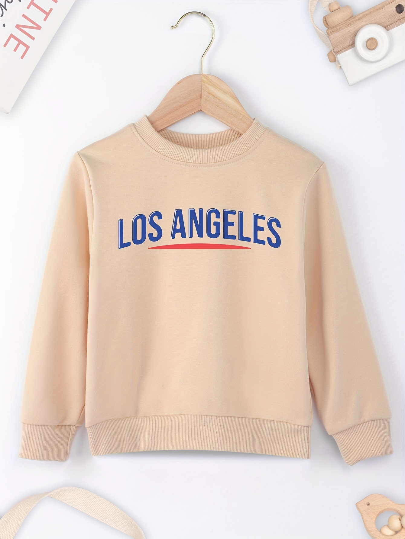 Trendy Los Angeles Letter Print Boys Casual Creative Pullover Sweatshirt  Long Sleeve Crew Neck Tops Kids Clothes Outdoor - Kids' Fashion - Temu  Austria