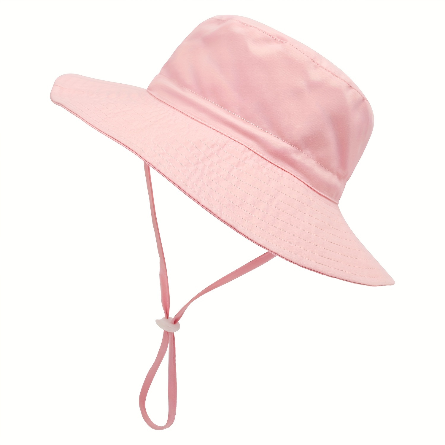 Cute Casual Fisherman's Hat, Breathable Drawstrings Wide Brim Sun Protection Bucket Hat for Outdoor Traveling Beach Party Boys and Girls