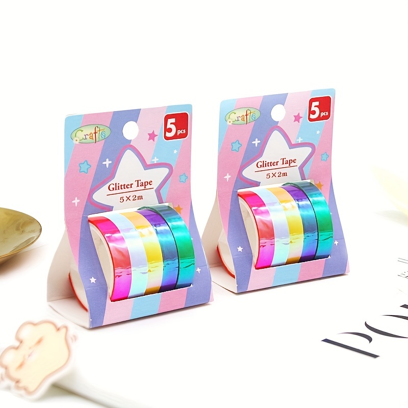 Laser Rainbow Decorative Tape Gradient Sticker For Diy Craft