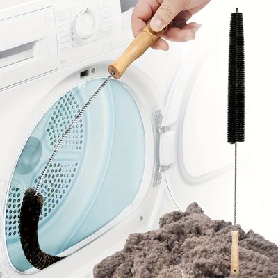 1pc 3pcs dryer vent cleaner kit lint remover brush dryer lint brush vent trap cleaner tools long flexible refrigerator coil brush 28inch