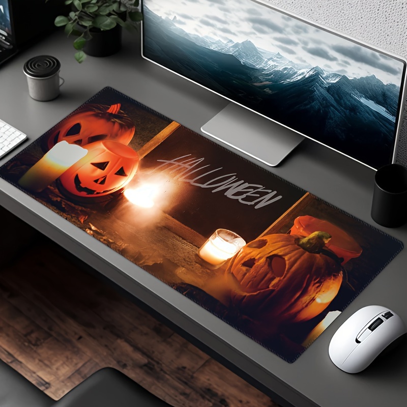 Halloween-themed Extra-large Mouse Pad: Typing, Clicking, And Sliding Are  Easier, And Work, Games, And Creations Are All Under Control - Temu