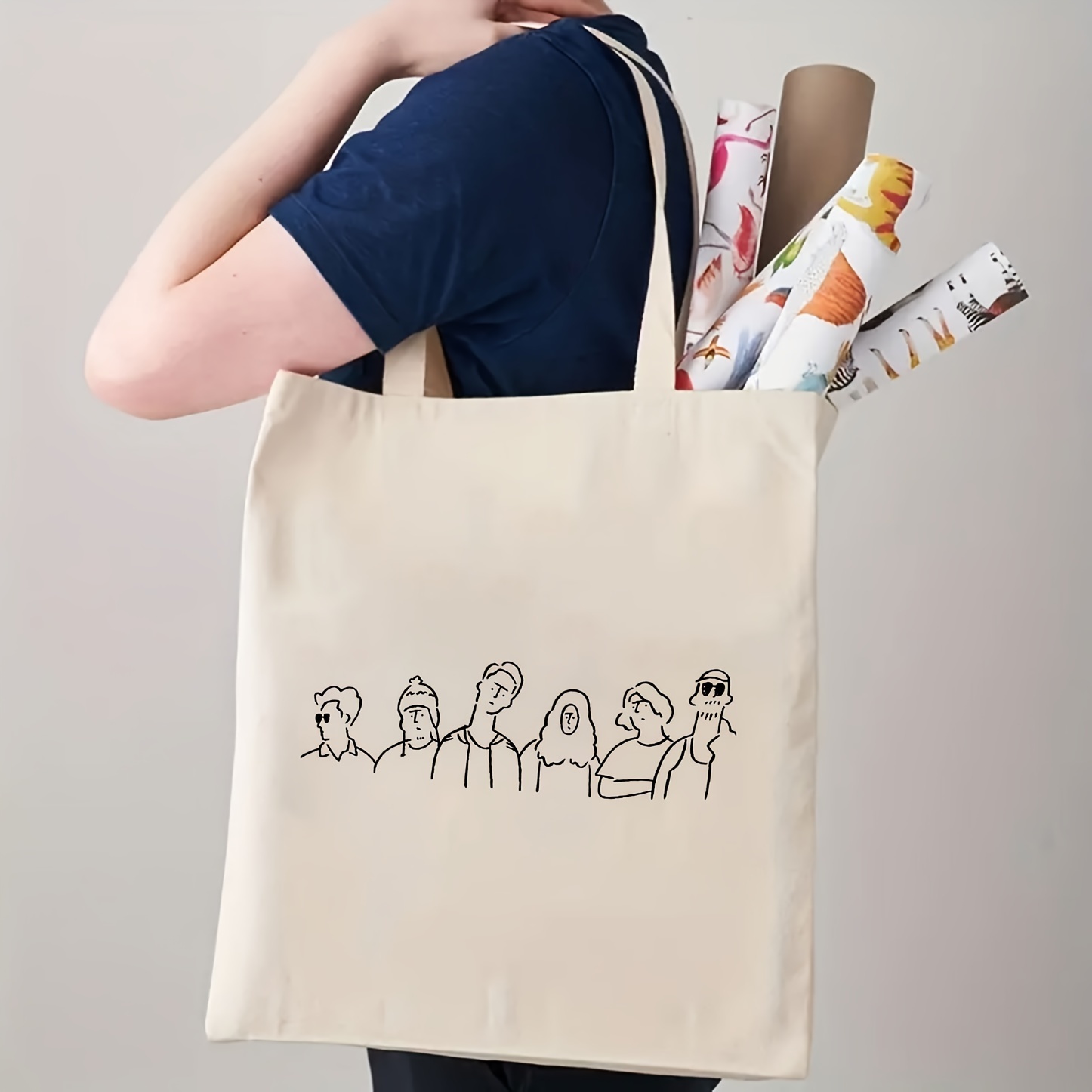 Canvas top bag drawing