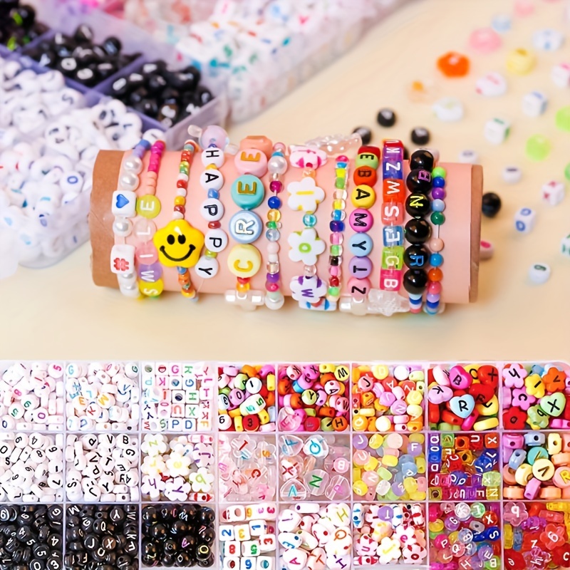 100pcs Alphabet Acrylic Beads for DIY Jewelry Making