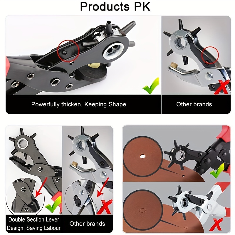 Leather Hole Puncher For Belts, Watch Bands, Straps, Dog Collars, , Shoes,  Fabric, Diy Home Or Craft Projects - Temu Kuwait