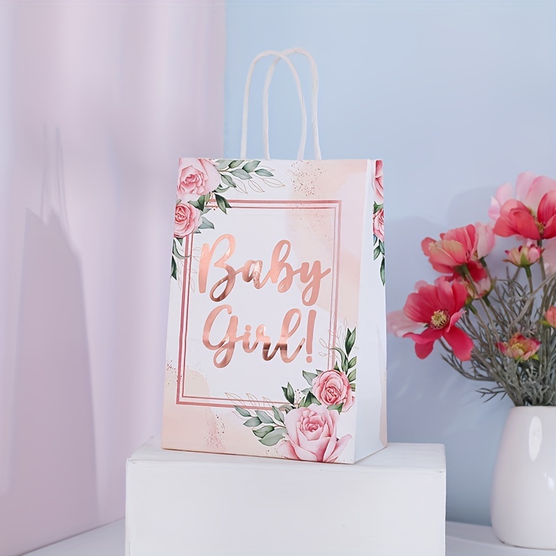Bridal Shower Party Gift Bags with Tissue Paper, Team Bride and