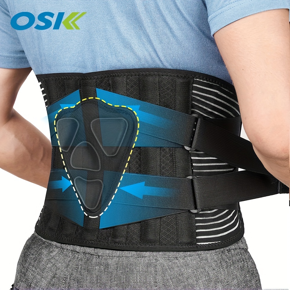 1pc Unisex Adjustable Waist Back Support Belt For Weightlifting