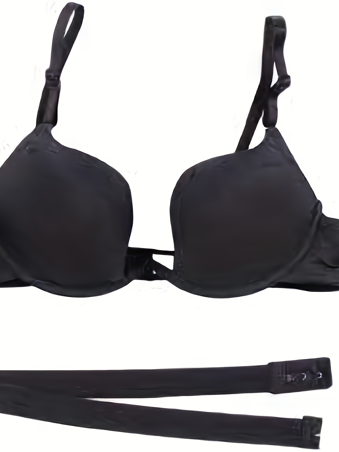 Solid Plunge Bras Hollow Breathable Intimates Push Bra - Temu