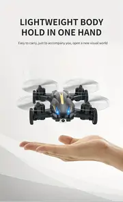 H103W Remote Control Land & Air Dual Mode Aerial Photography Drone, One Key Lift, Headless Mode, Air Pressure Fixed Height, Suitable For Christmas, Halloween Gifts details 11
