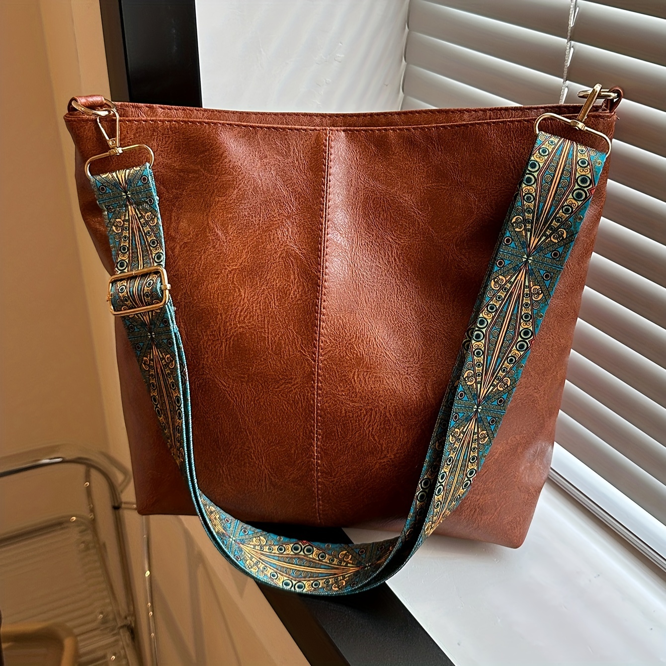 Retro Style Shoulder Bag For Women Ethnic Strap Crossbody - Temu