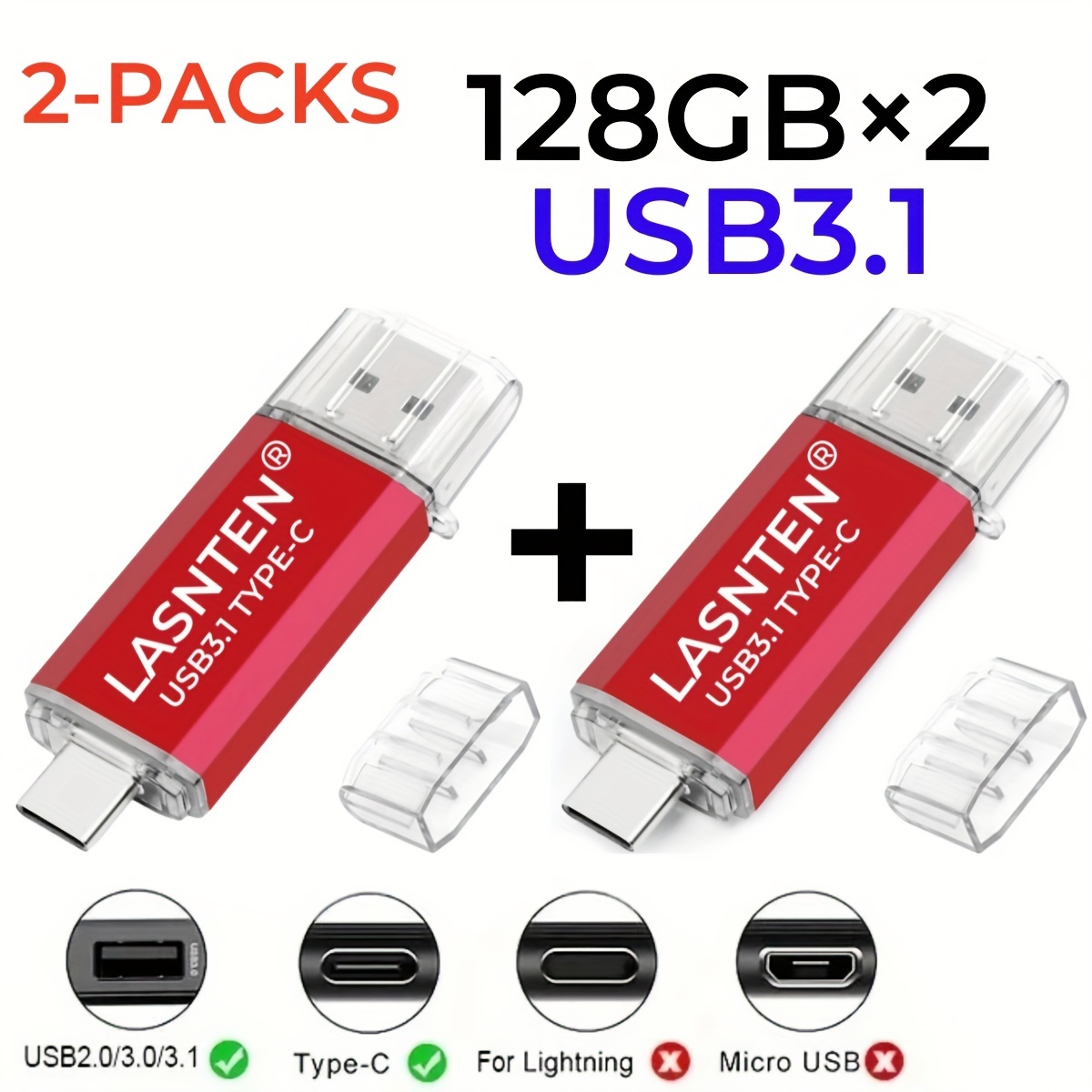 Usb C Flash Drive 256gb 128gb usb 3.0 1 Dual Drive Type C - Temu