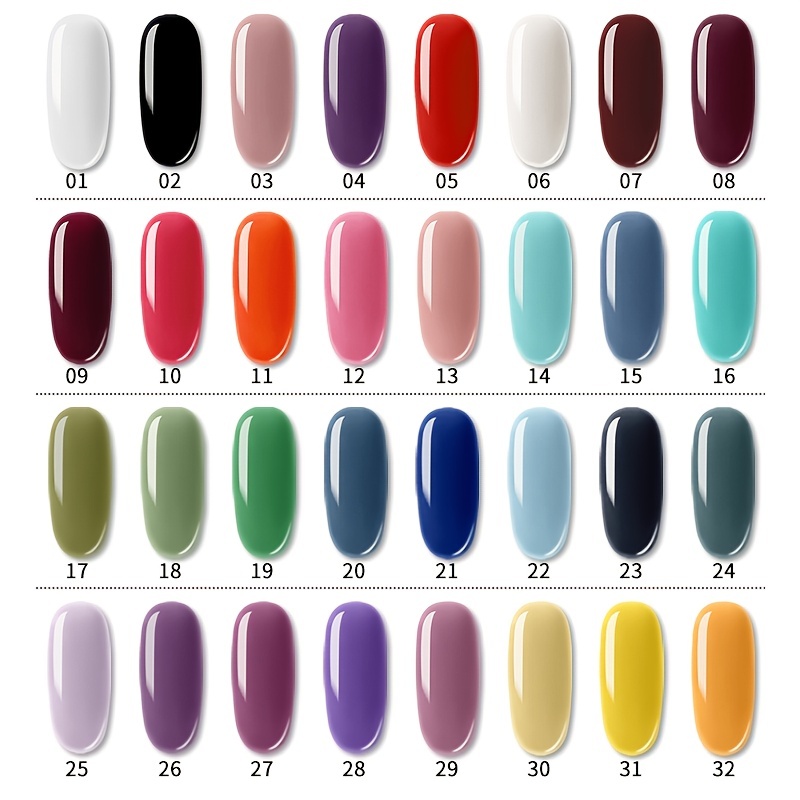 60 Colors Nail Uv Light Polish Made Of Natural - Temu