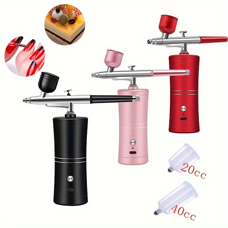 Airbrush Nail With Compressor Portable Airbrush For Nails - Temu