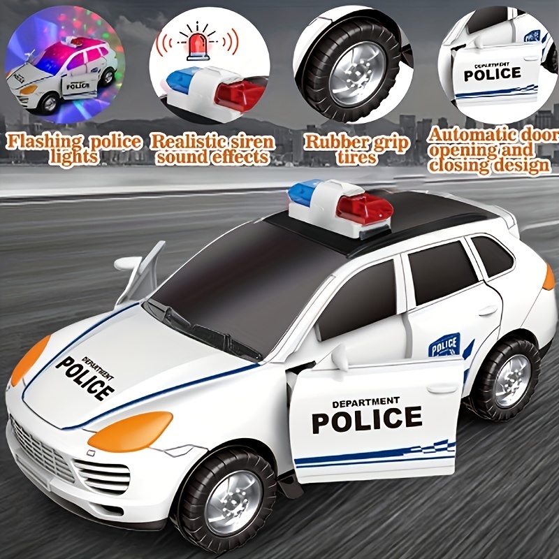 Serie Auto Polizia 6 Pezzi Piccola Auto Polizia In Lega - Temu