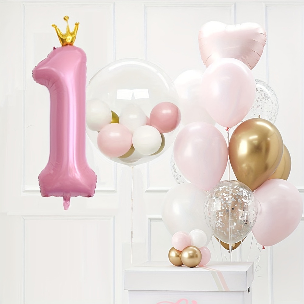 Globos grandes de cumpleaños de 4 años, decoración de fiesta de cumpleaños  para niños, decoración de cumpleaños infantil, globo gigante de aluminio