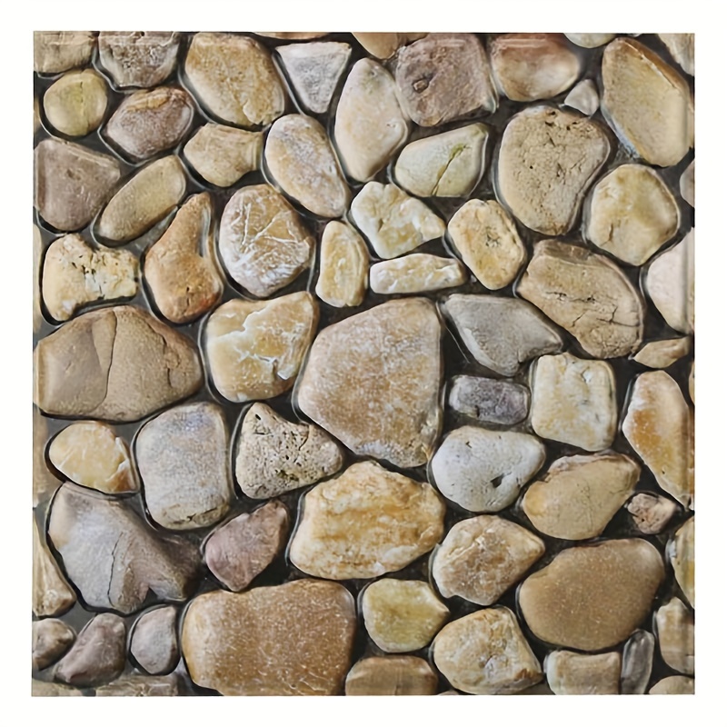 Faux River Rock Wall Panel - Tall
