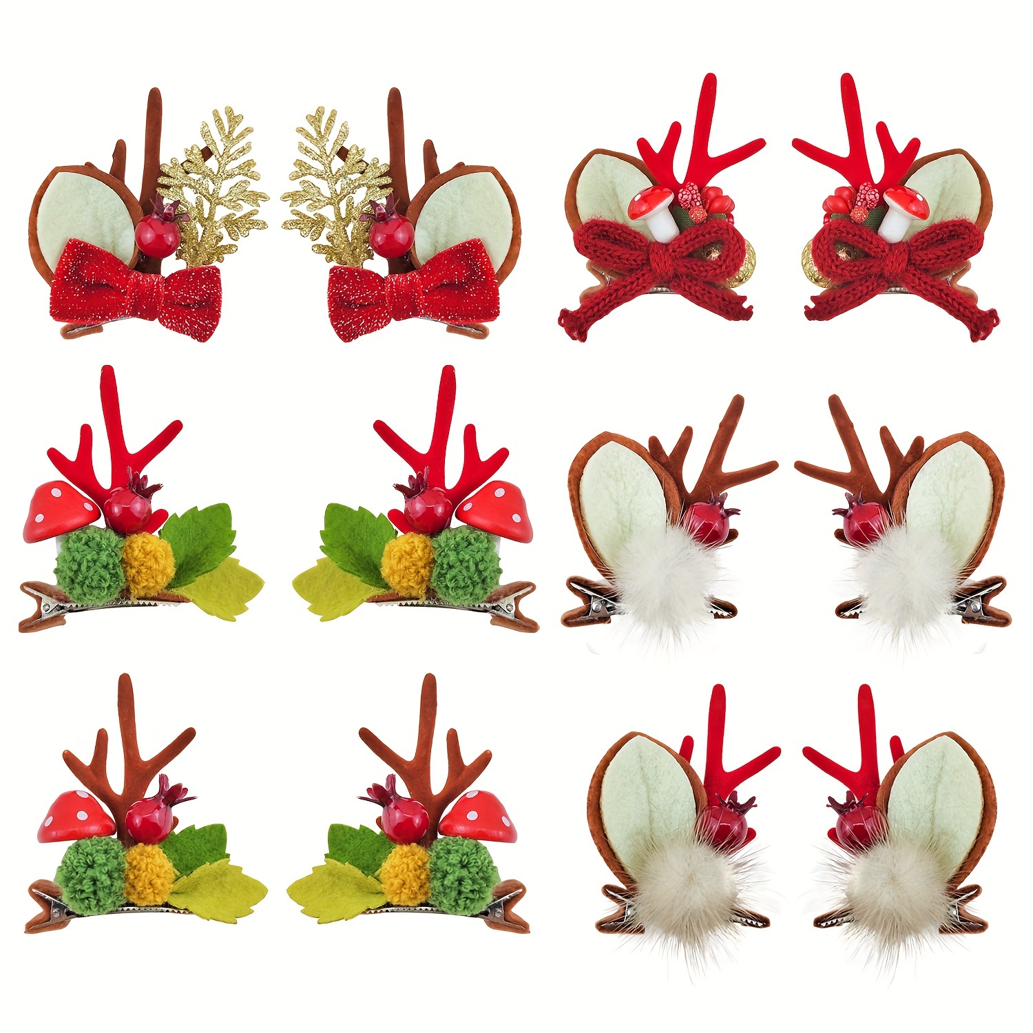 Cute Christmas Hair Clips Decorative Hair Accessories - Temu