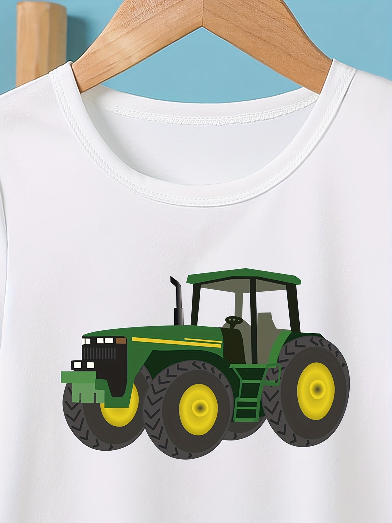 Polera John Deere Logo Tractor Polera de manga corta ropa