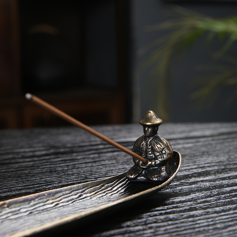Fishing Old Man Incense Burner Alloy Boat Line Incense - Temu