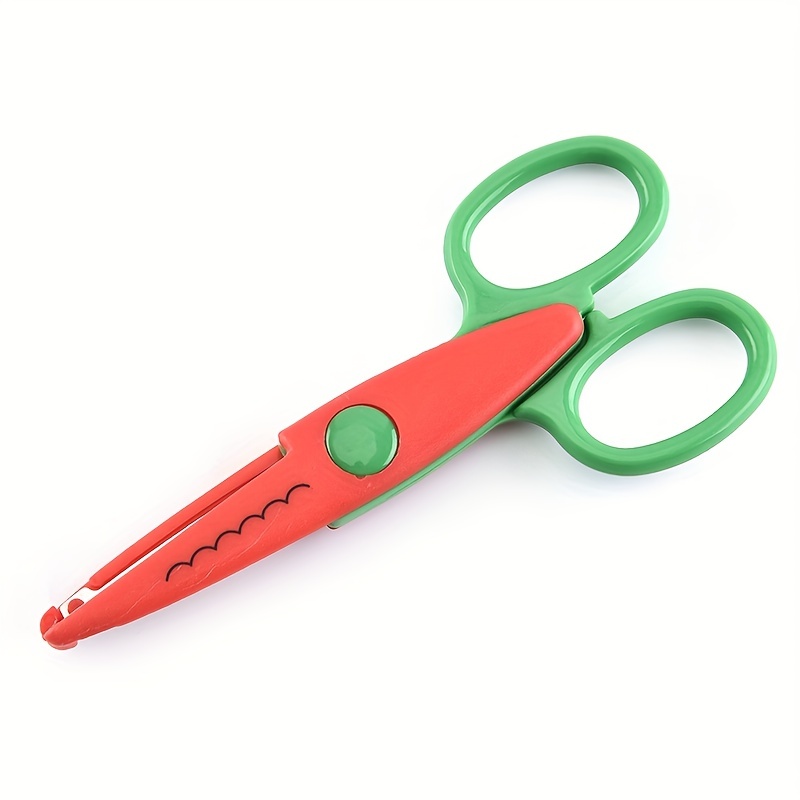 1pc Plastic Kids Design Safety Art Scissors Creative Crafts - Temu