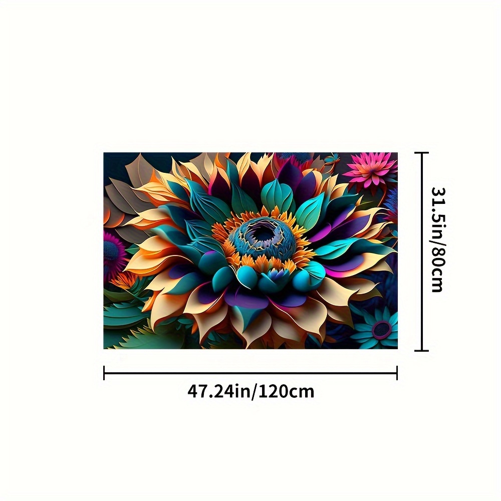 3d Three dimensional Sunflower Living Room Kitchen Floor Mat - Temu