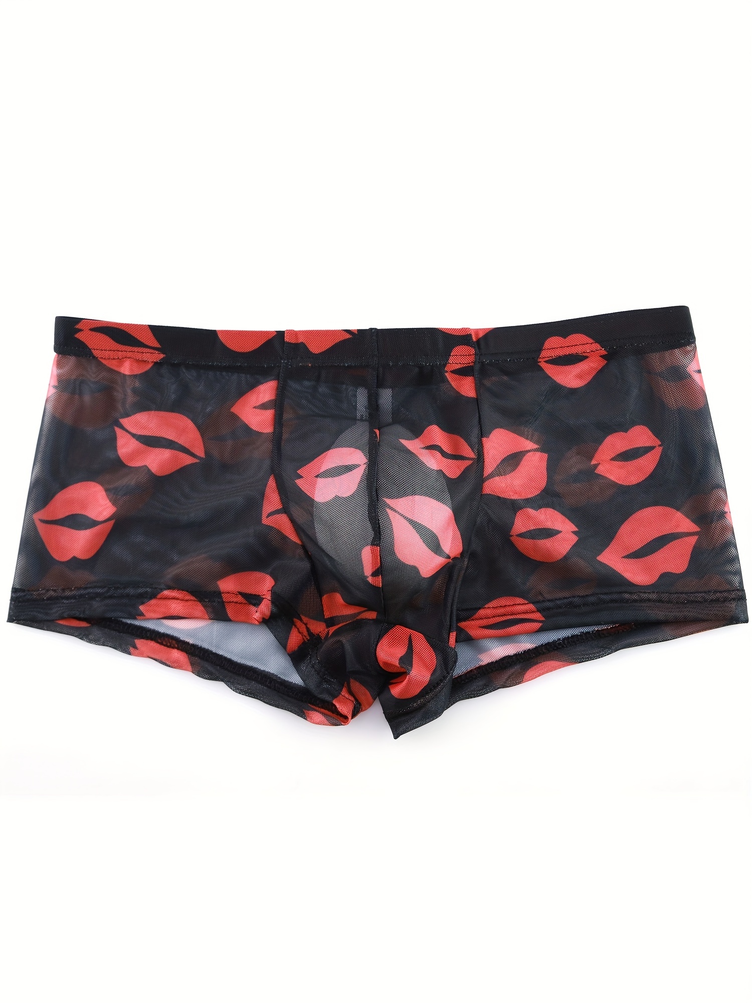 PMUYBHF Underwear Men Boxer Men's Valentine's Day Underwear Love Heart  Printed underpants Men's Thong Underwear Christmas