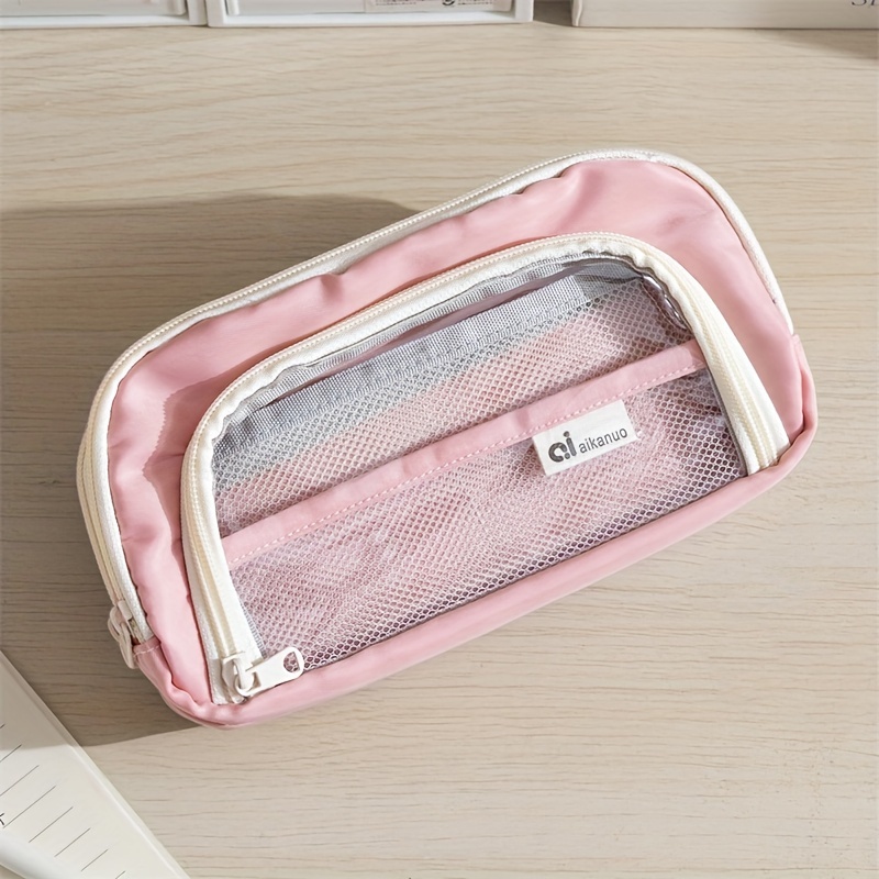 Large Pencil Bag Stationery Bag Pencil Case Large Capacity - Temu