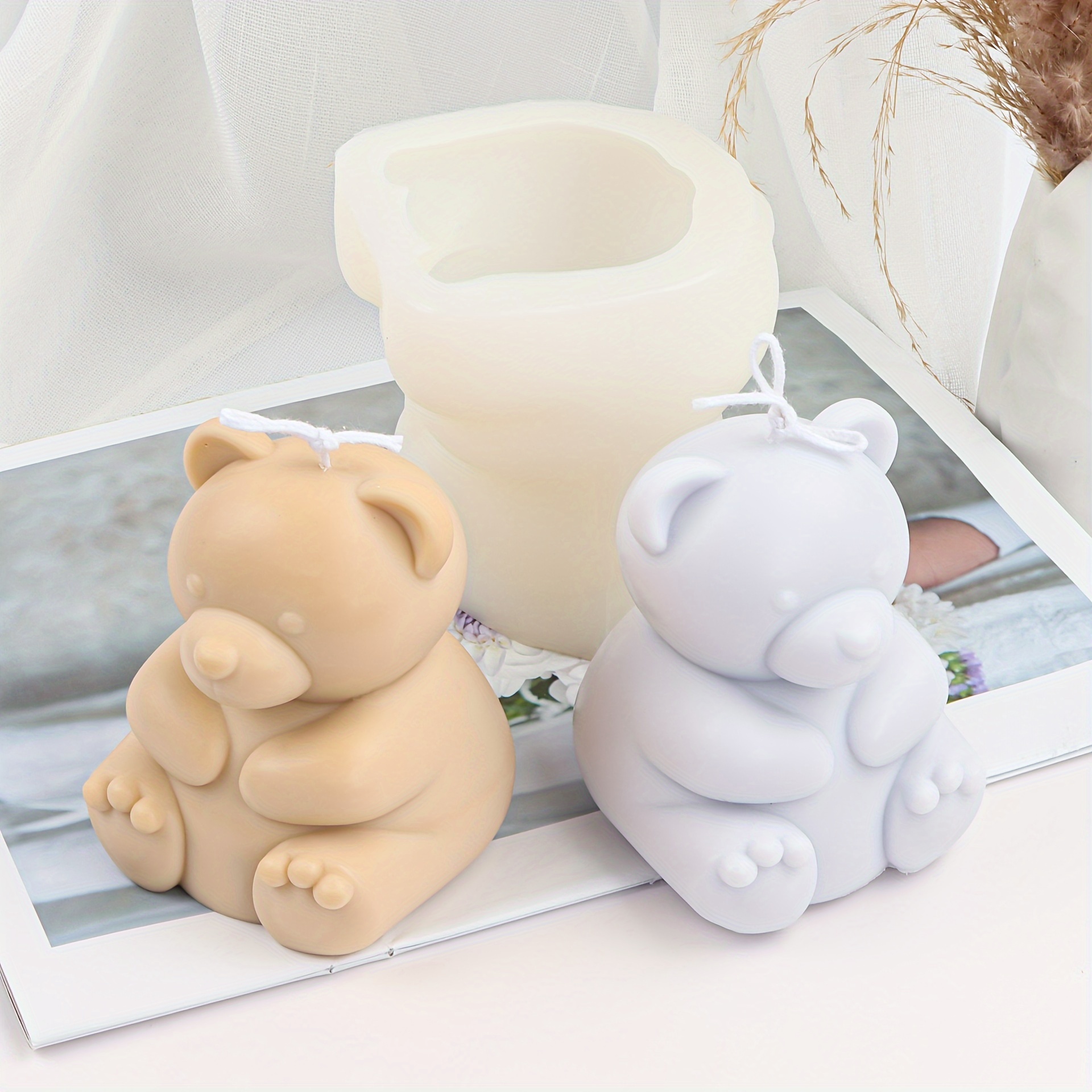 Cute Bear Candle Mold Diy Aromatherapy Candle Silicone Mold Plaster Mold  Candle Making Supplies Candle Forms Gift Handmade - Temu