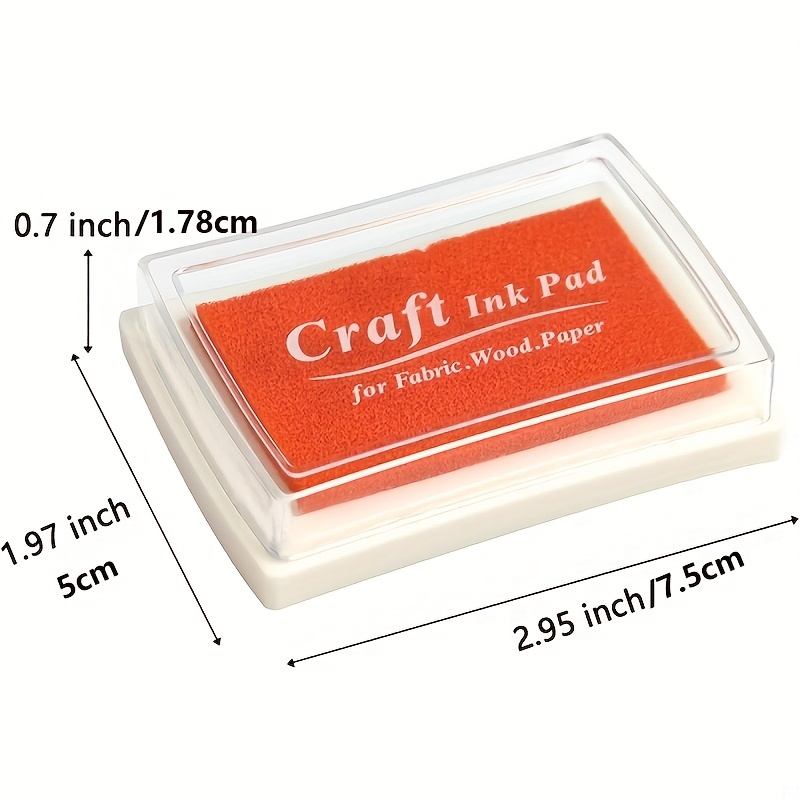 Craft Ink Pad For Rubber Stamps Pads DIY Printing Wood Fabric Paper  Washable